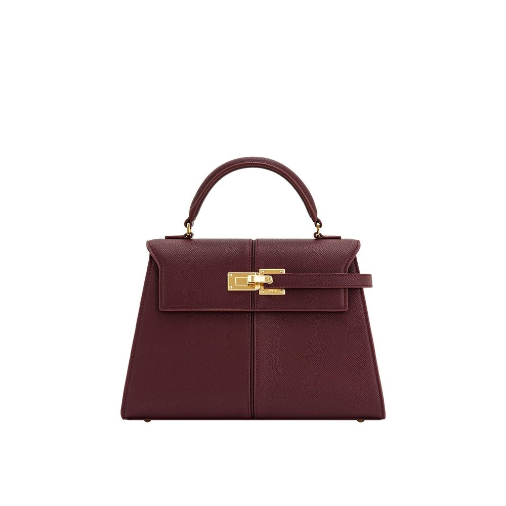 7745 Elise Top Handle Bag - Claret - Large